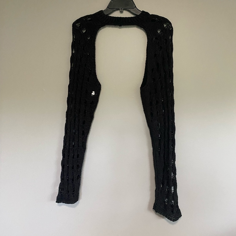 Source Unknown Crochet Stirrup Sweater Sleeves - image 5